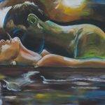 Paar im Wasser